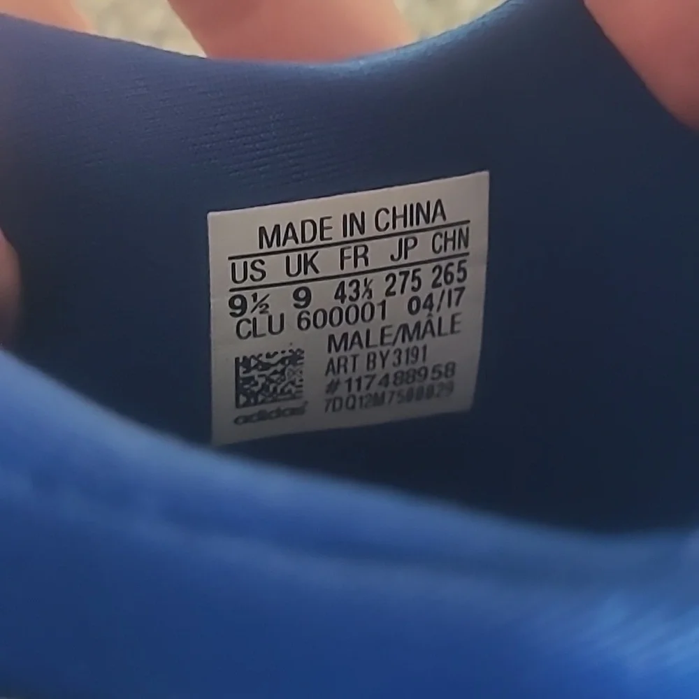 EUC Adidas Dame 3 Basketball Sneakers Men 9.5 Collegiate Royal Blue